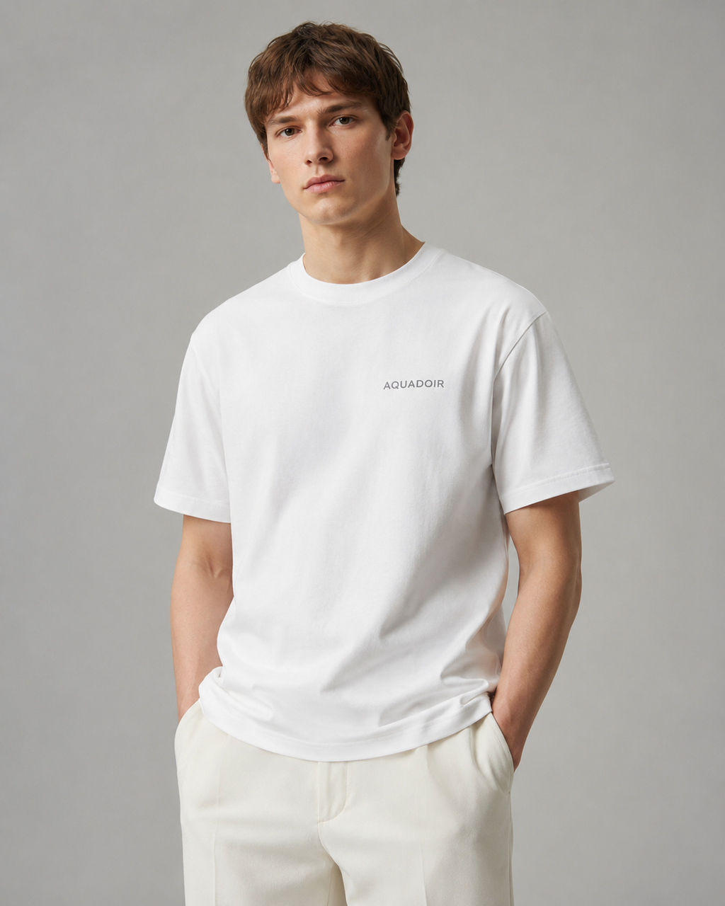 Men’s Minimal Logo Tee – White