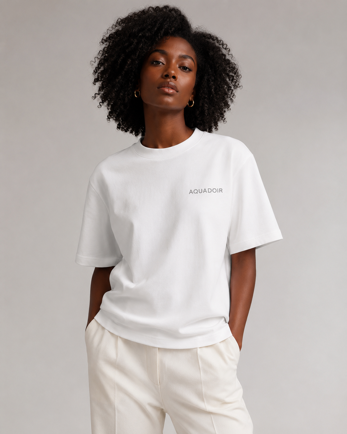 Women’s Minimal Logo Tee – White